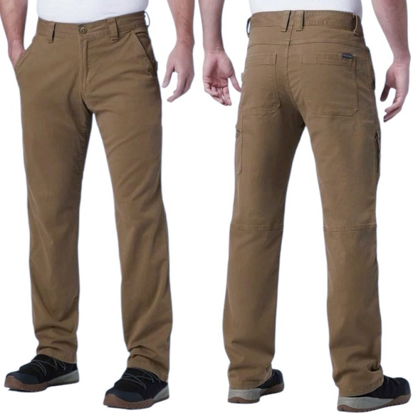 Columbia Men's Standard Ultimate ROC Flex Stretch Trail Hiking Pants Brown 28x30 - Picture 1 of 8